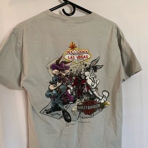 Las Vegas Looney Tunes Harley Davidson Shirt